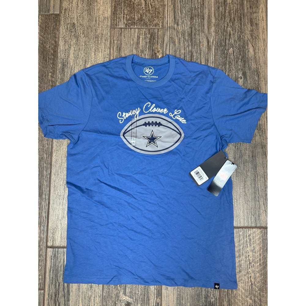 47 Brand‎ Stoney Clover Lane Dallas Cowboys NFL Team Apparel Mens T Shirt large